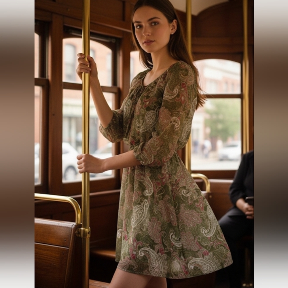 BANANA Republic Paisley Dress Size 2